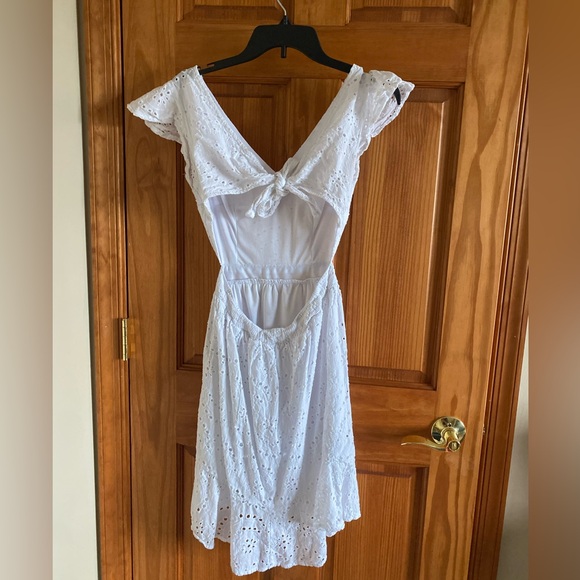White Ruffle Dress - Picture 2 of 2